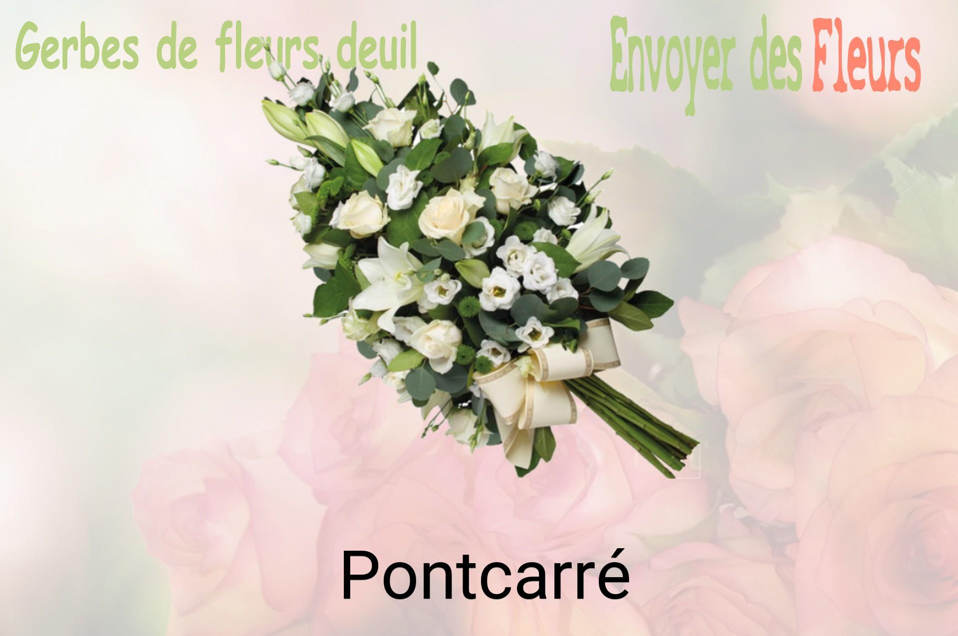 Gerbe de fleurs de deuil livrée à Pontcarré